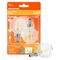 Sylvania Sylvania Natural G16.5 E12 (Candelabra) LED Bulb Soft White 60 Watt Equivalence 2 pk 40852 - alternate 3
